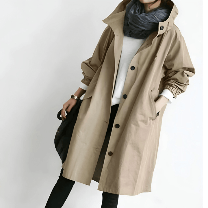 Levoire | Trench-Coat Mode Plus Long Khaki