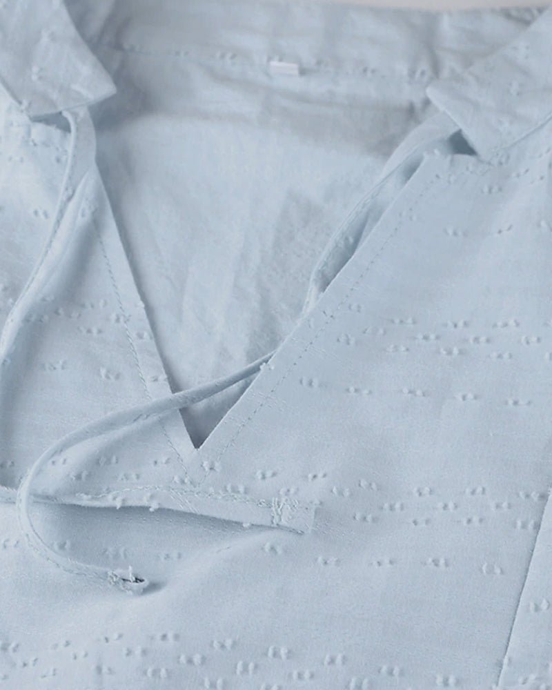 Levoire | Robe Chemise Boho Décontractée Avec Décolleté En V Pour Femmes