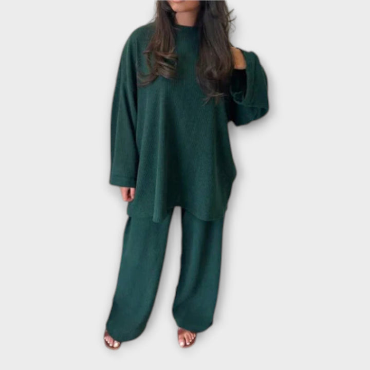 Levoire | Style surdimensionné côtelé Vert