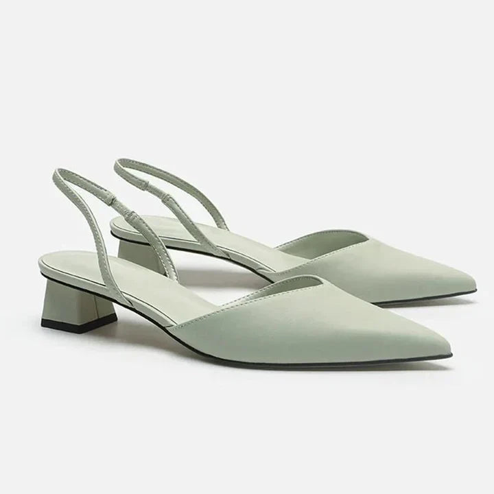 Levoire | Femmes Avec orteils pointus et petit talon Confortable Vert