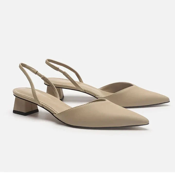Levoire | Femmes Avec orteils pointus et petit talon Confortable Beige