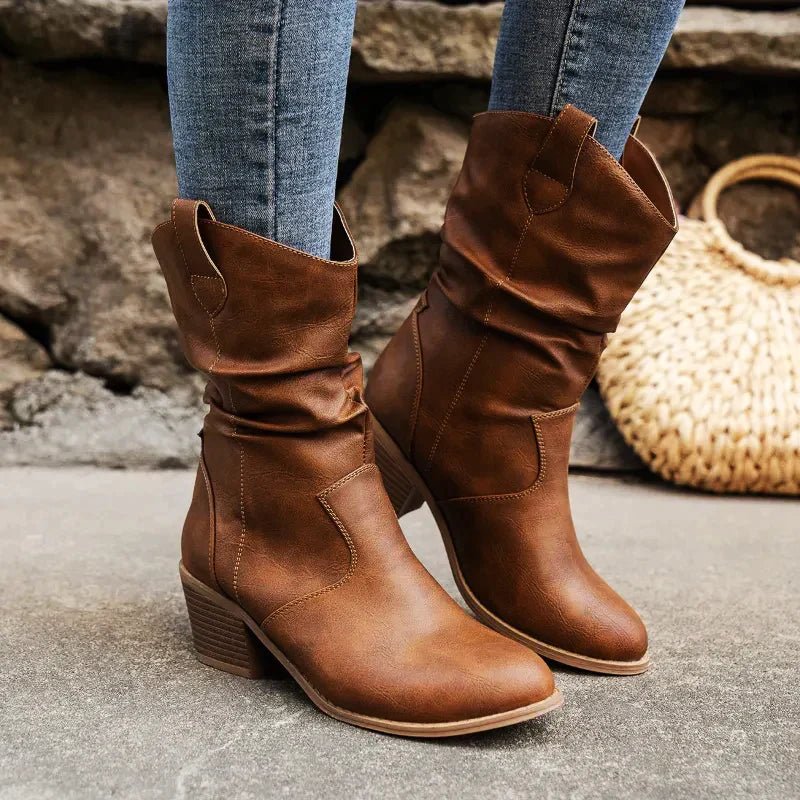 Levoire | Bottes Mi-Hautes Pour Femmes Braun