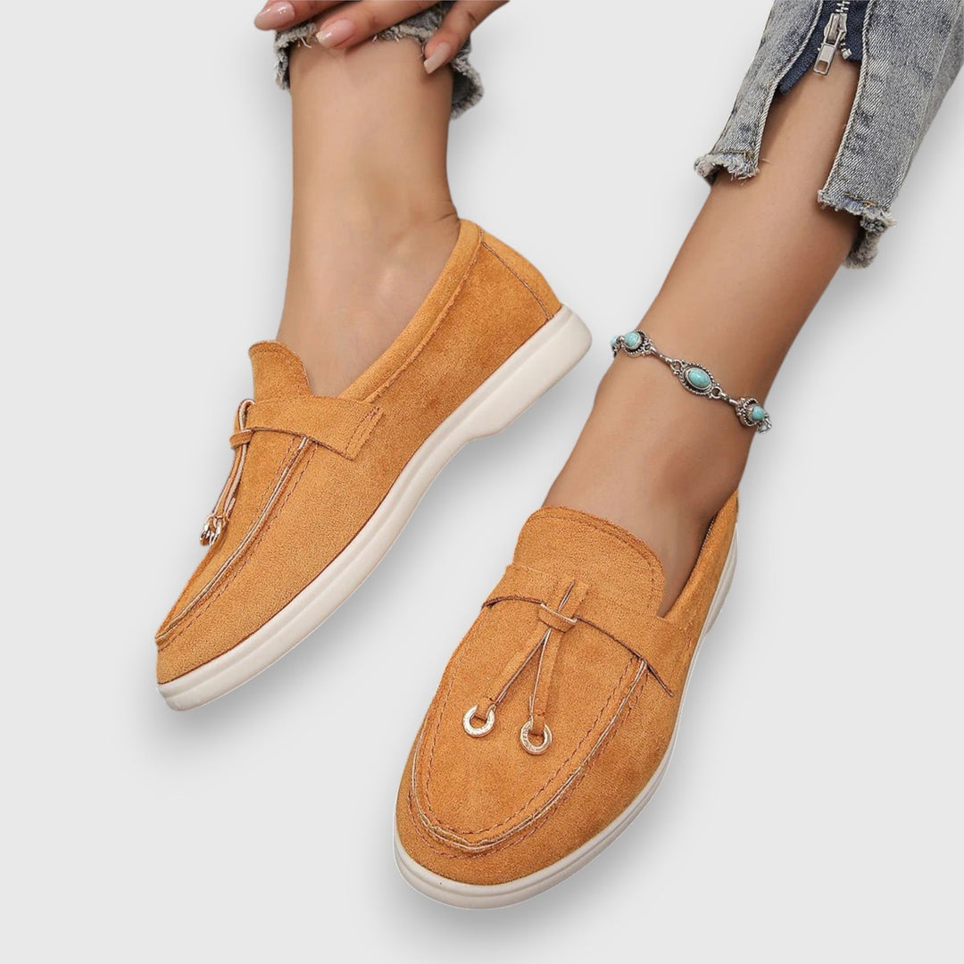 Levoire | Classiques Mocassins en cuir Orange