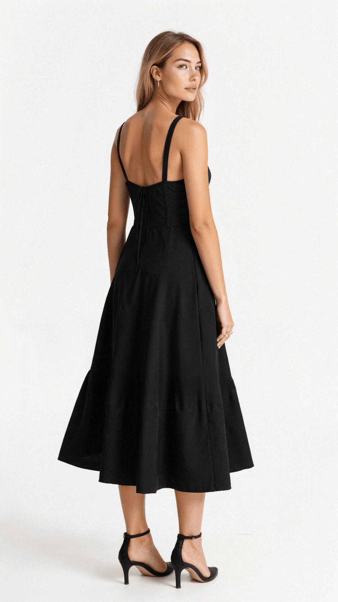 Levoire | Robe Midi Élégante Au Style Corset Pour Femmes