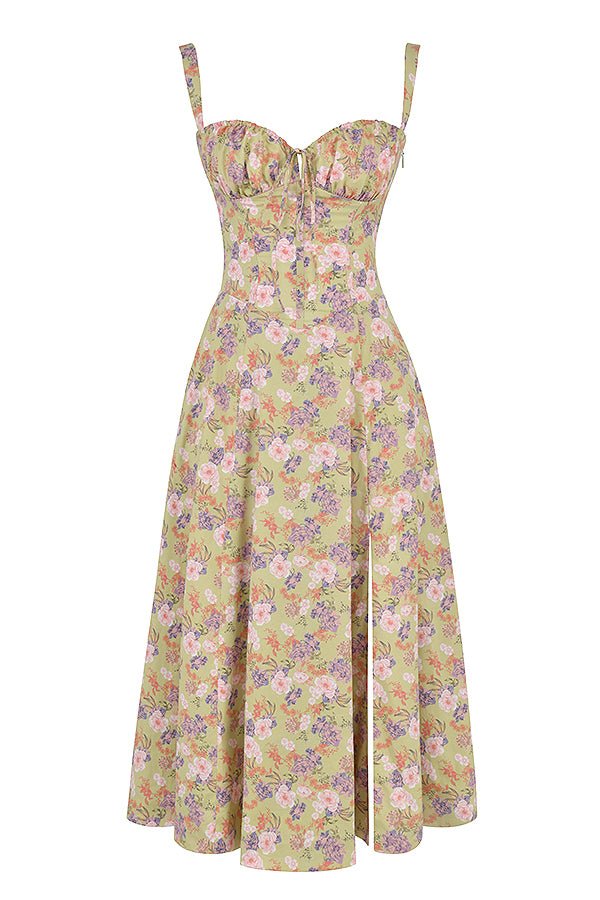 Levoire | Robe Midi Élégante Au Style Corset Pour Femmes