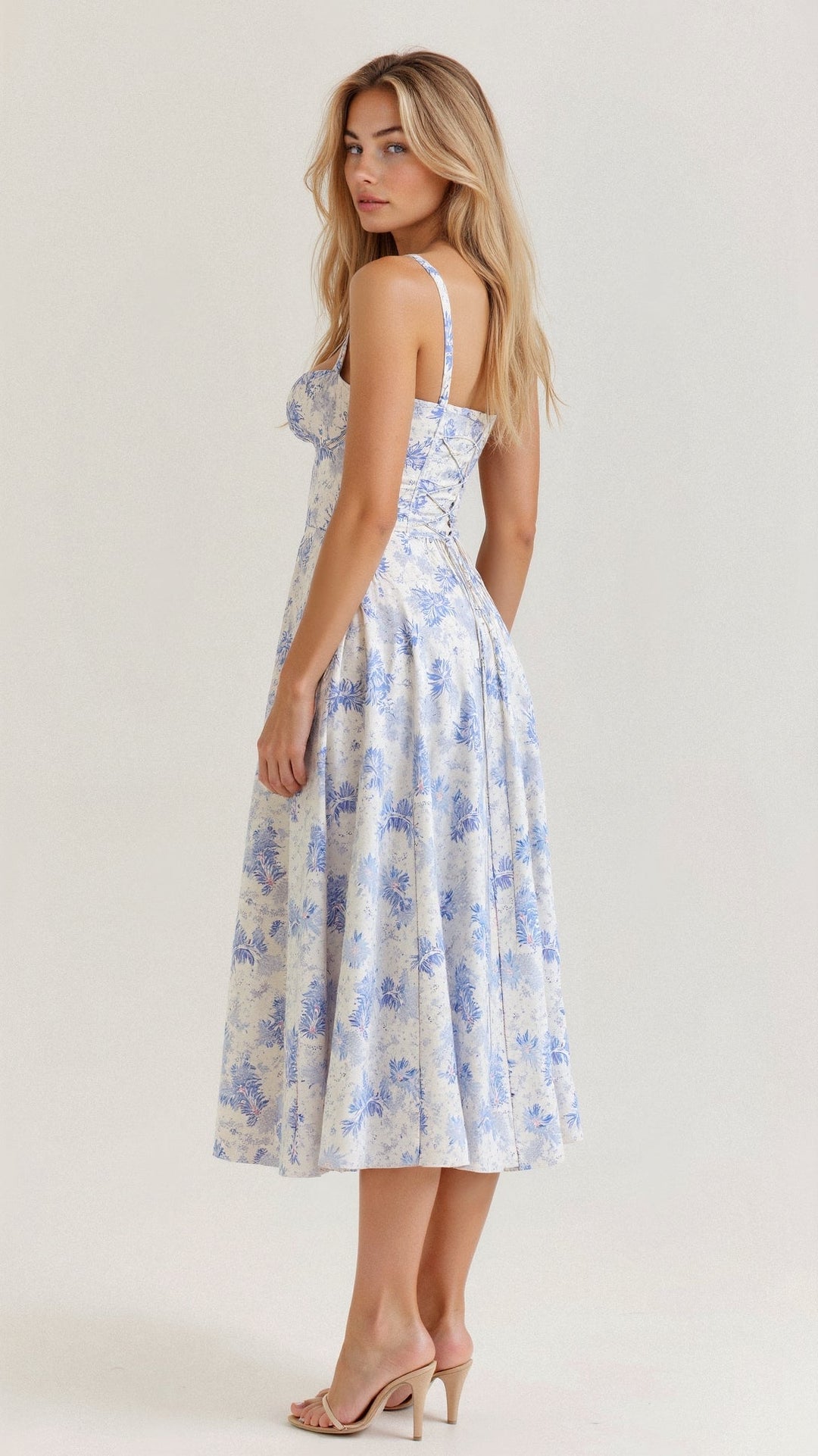 Levoire | Robe Midi Élégante Au Style Corset Pour Femmes
