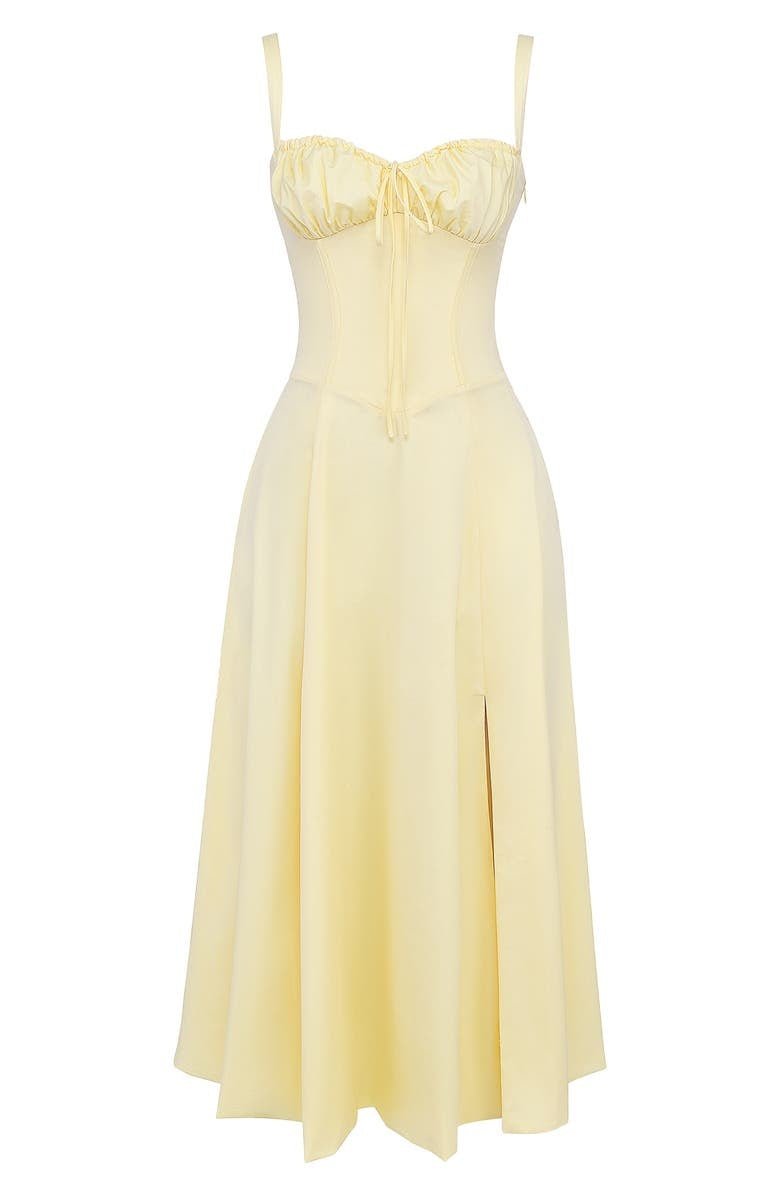 Levoire | Robe Midi Élégante Au Style Corset Pour Femmes