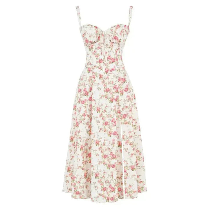 Levoire | Robe Midi Élégante Au Style Corset Pour Femmes