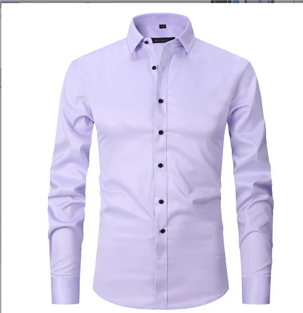 Levoire | Chemise à manches longues pour hommes avec boutons coupe slim