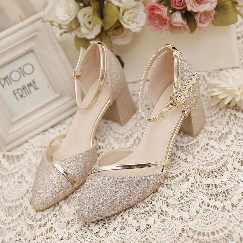 Levoire | Chaussures à talons blocs élégantes pour femmes avec bride de cheville Commander