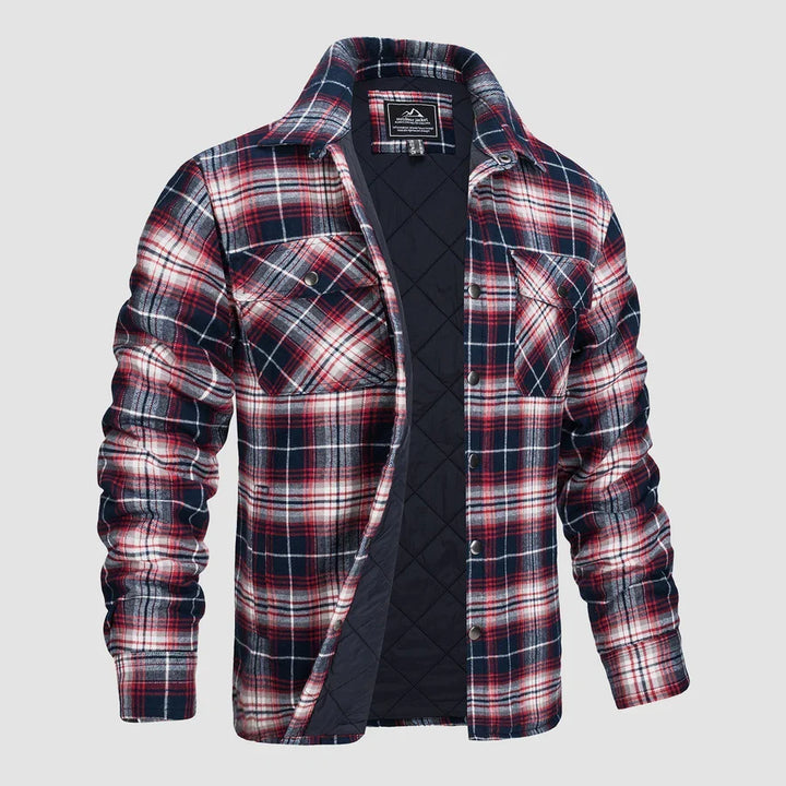 Levoire | Chemise à manches longues pour hommes avec boutons Rot Bleu