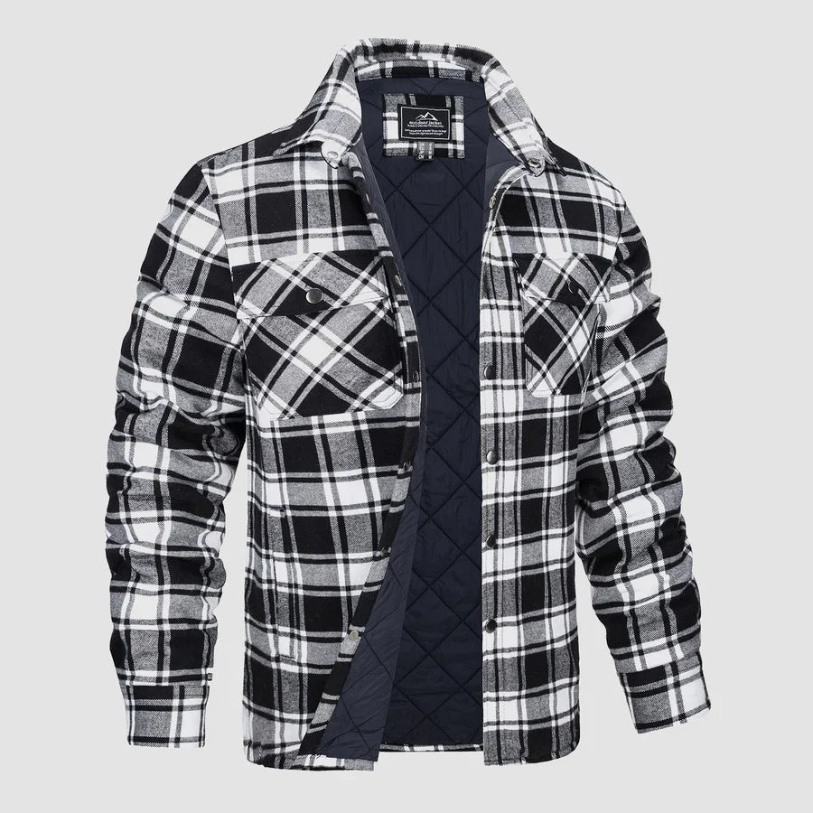 Levoire | Chemise à manches longues pour hommes avec boutons Noir