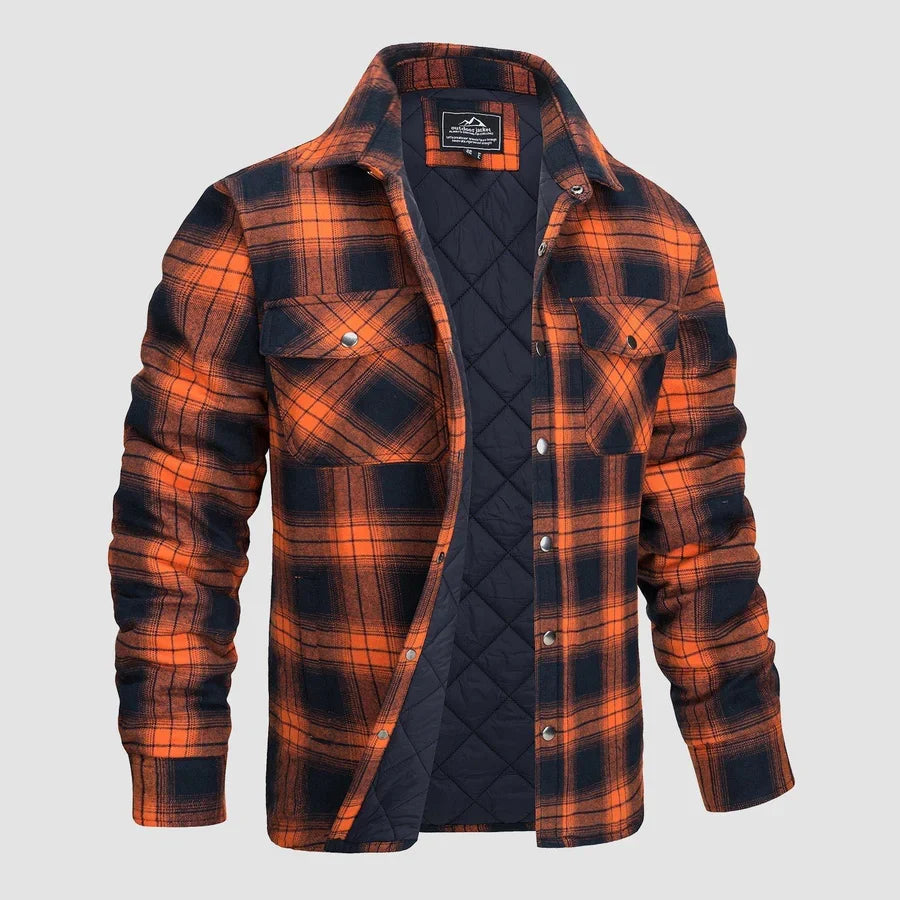 Levoire | Chemise à manches longues pour hommes avec boutons Rot