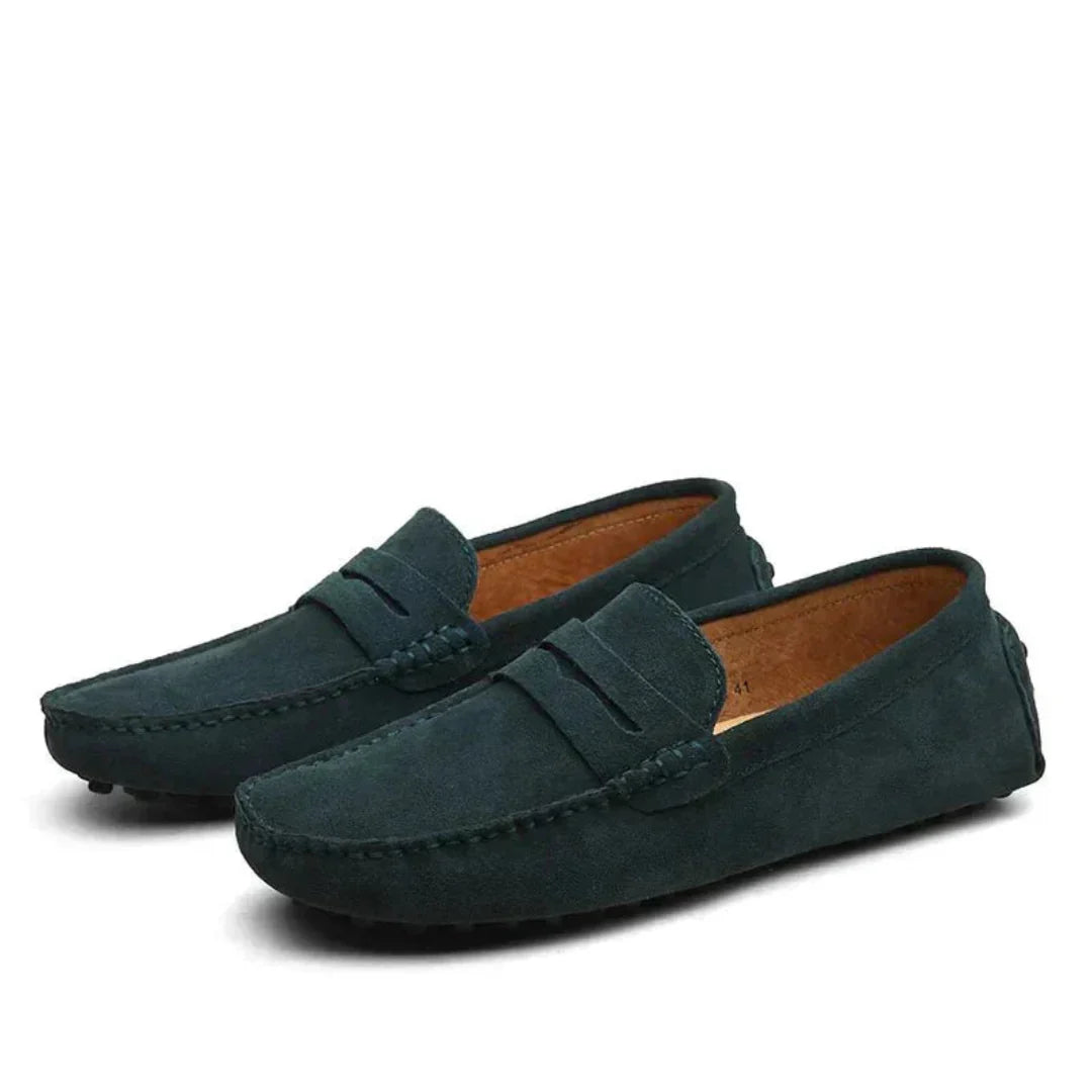Levoire | Slips Sur Chaussures Classiques Basse Confortable Vert foncé