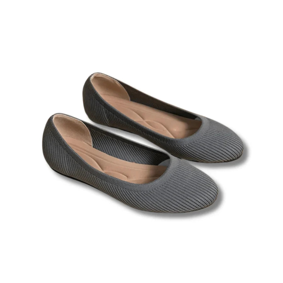Levoire | Chaussures de ballet en tricot pour femmes confortables Gris