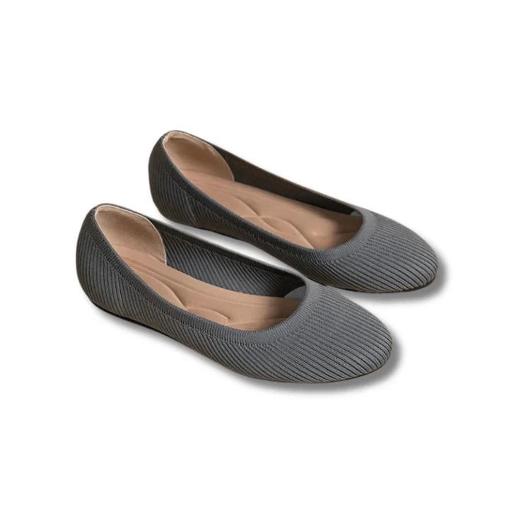 Levoire | Chaussures de ballet en tricot pour femmes confortables Gris
