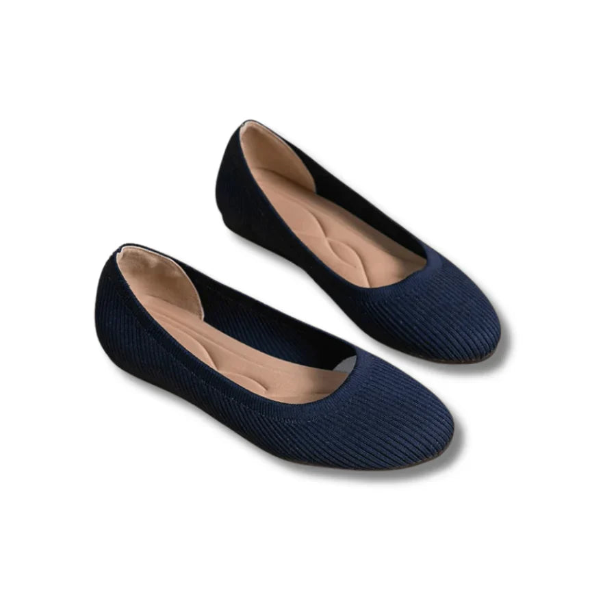 Levoire | Chaussures de ballet en tricot pour femmes confortables Bleu