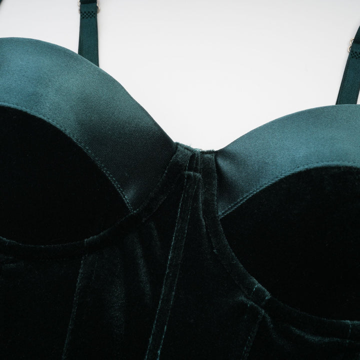 Levoire | Robe Midi Bustier Verte