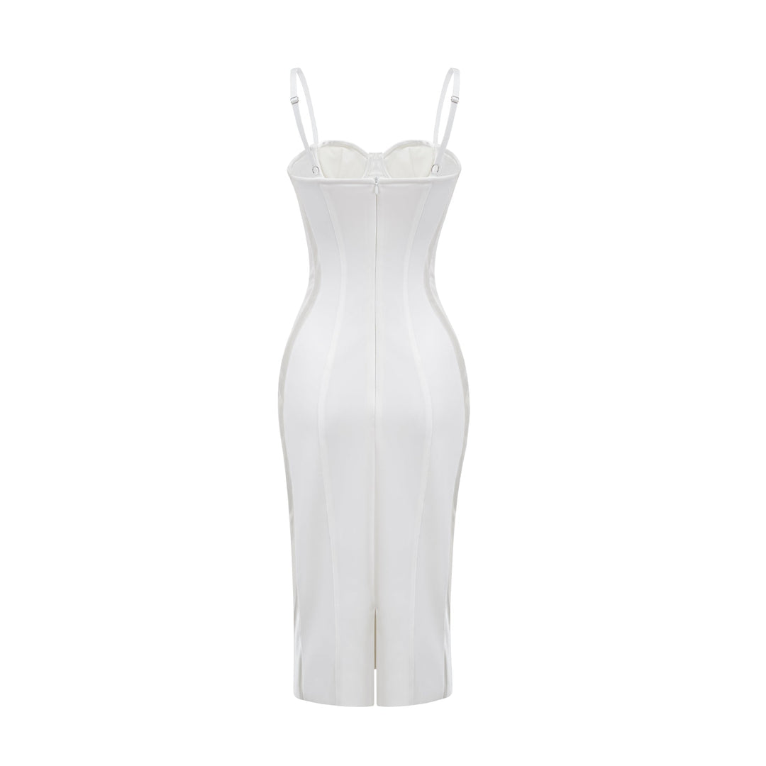 Levoire | Robe Midi Bustier Verte