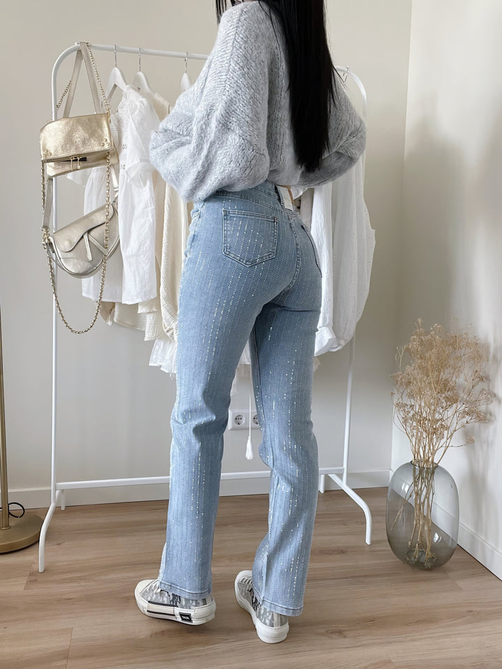 Levoire | Denim Kimalleset Housut Glittersillä