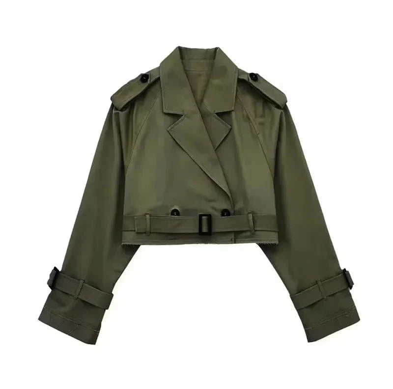 Levoire | Veste Cropped Printemps/Été Vert
