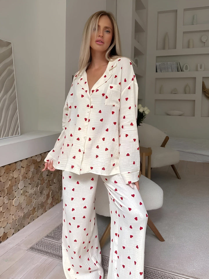 Levoire | Esteettinen Sydän Pyjama Setti