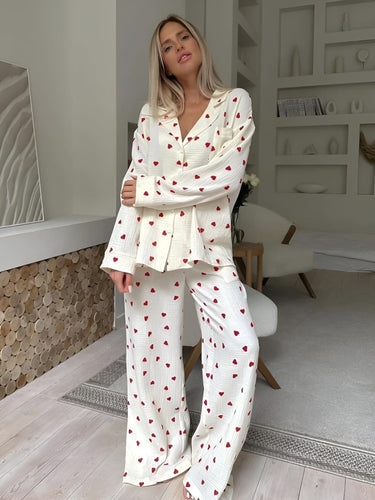 Levoire | Esteettinen Sydän Pyjama Setti