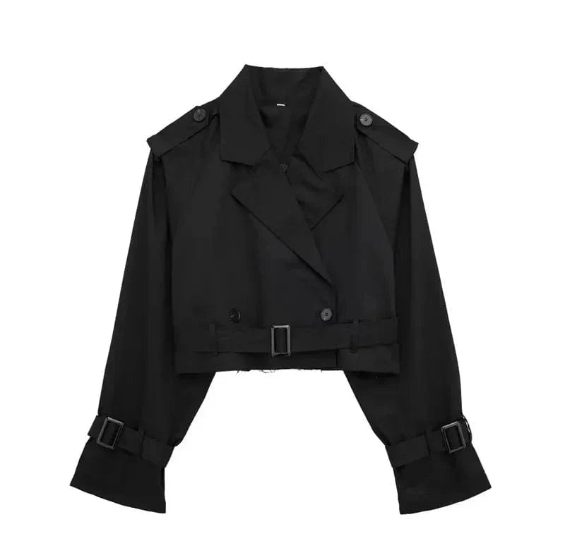 Levoire | Veste Cropped Printemps/Été Noir