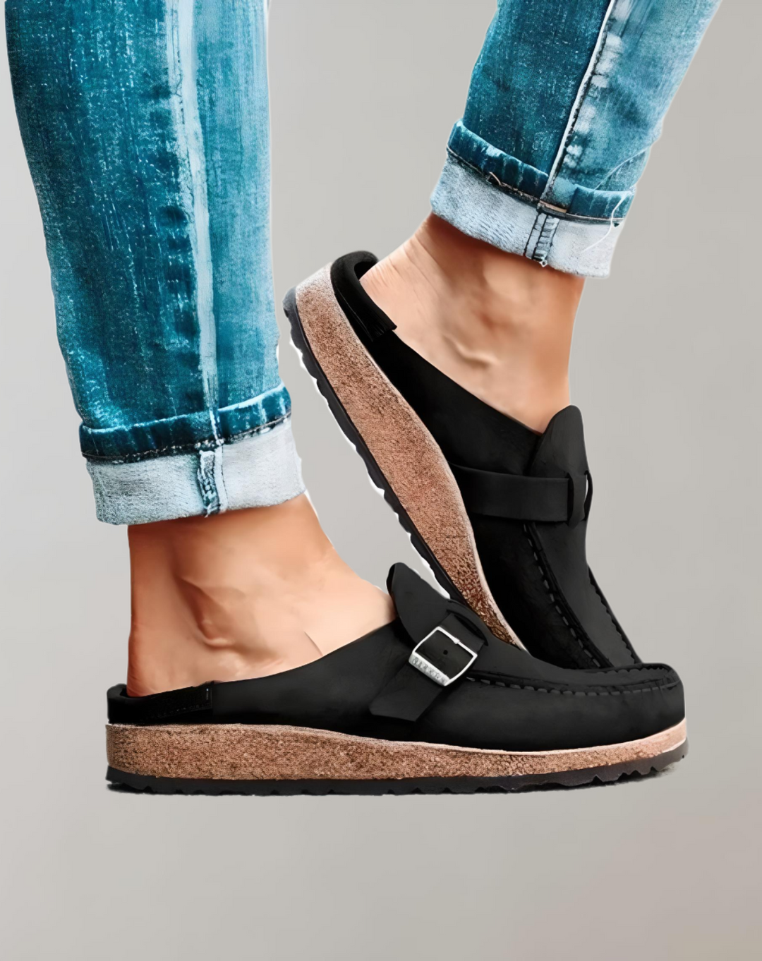 Levoire | Basse Chaussure Avec Boucle Pour Chaussures De Loisirs Noir