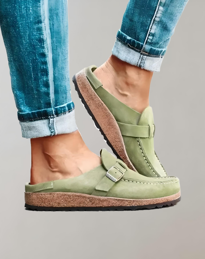Levoire | Basse Chaussure Avec Boucle Pour Chaussures De Loisirs Vert