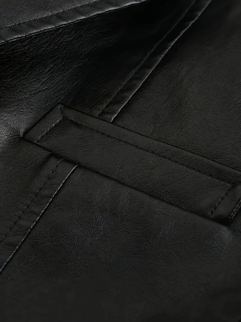 Levoire | Veste En Cuir Synthétique Avec Une Coupe Élégante