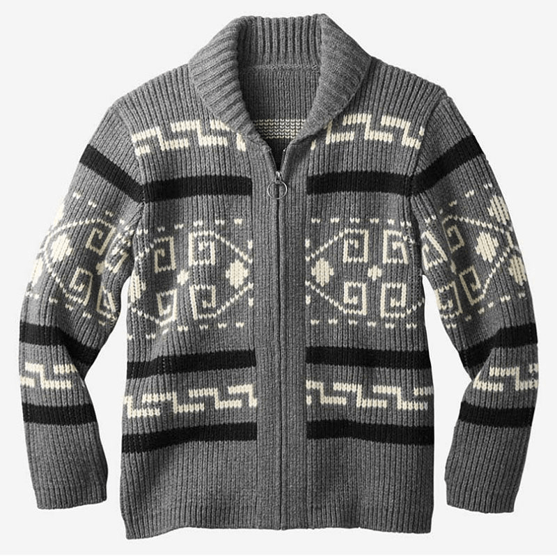 Levoire | Sweat Jacquard Zippé Homme Gris