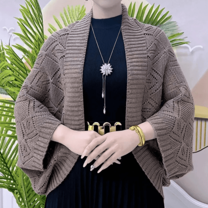 Levoire | Pull raffiné femmes Pull Jumper Gilet Braun Une taille
