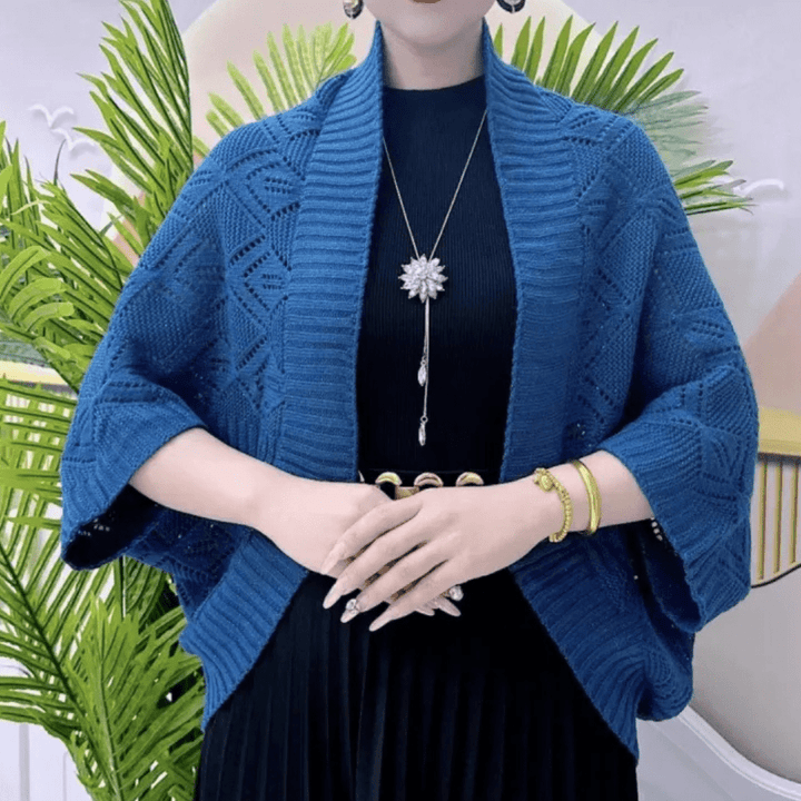 Levoire | Pull raffiné femmes Pull Jumper Gilet Bleu Une taille