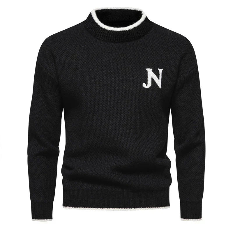 Levoire | Pull En Tricot Pour Hommes Noir