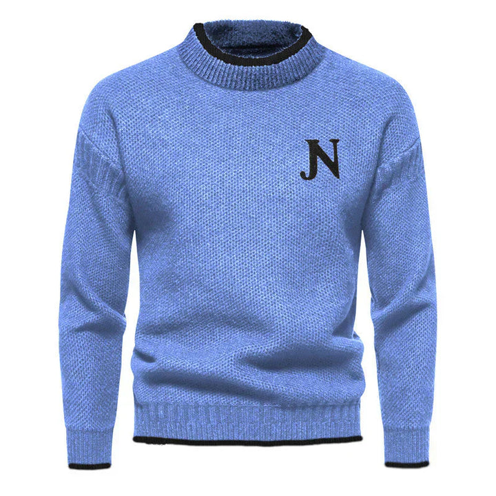 Levoire | Pull En Tricot Pour Hommes Bleu