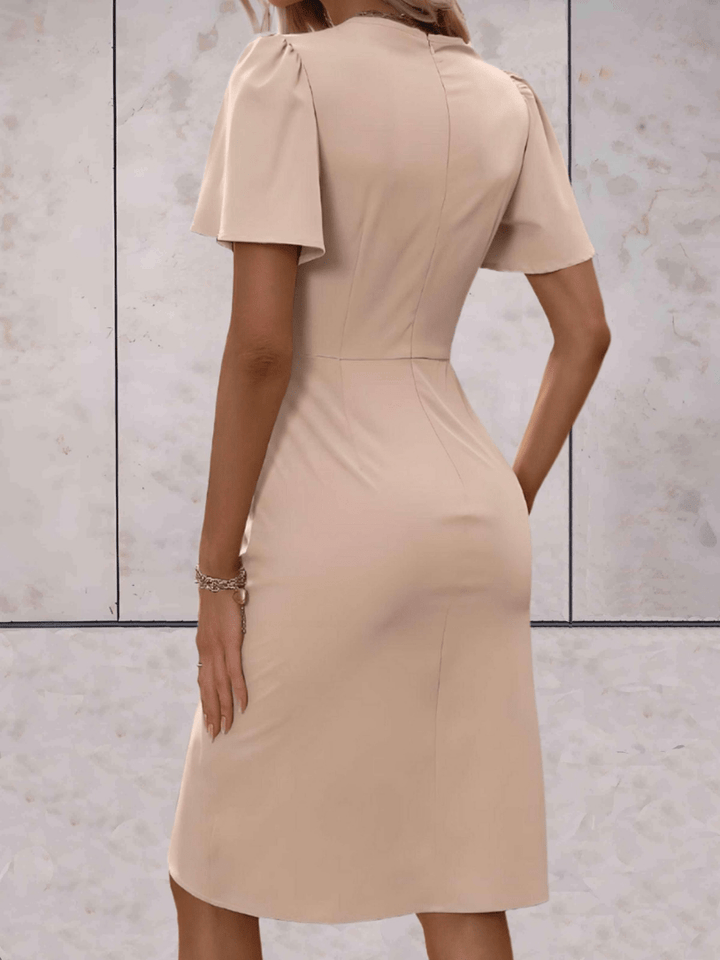 Levoire | Robe enveloppante classique pour femmes avec décolleté en V classique et élégant