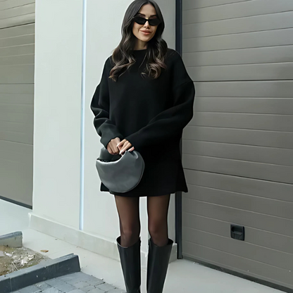 Levoire | Ensemble Assorti 2 Pièces Pull + Jupe Noir