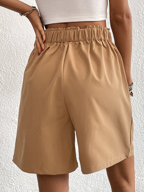 Levoire | Nouveau Pantalon Lâche Décontracté Dame Taille Haute Jambes Larges Shorts