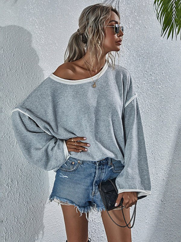 Levoire | Nouveau pull rond décontracté grande taille mode femme pull femme