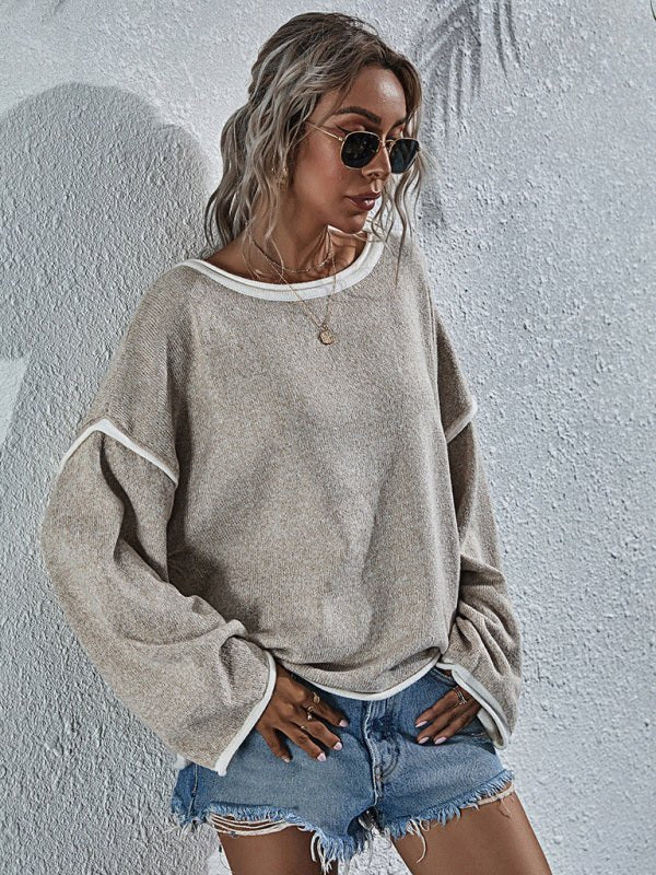Levoire | Nouveau pull rond décontracté grande taille mode femme pull femme
