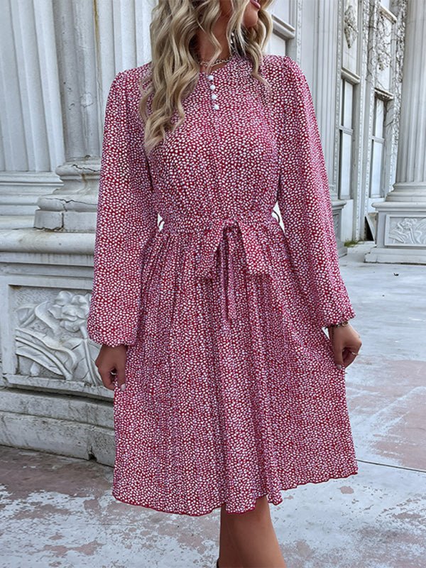 Levoire | Nouvelle robe mini femme avec manches longues et pois Vinkurv