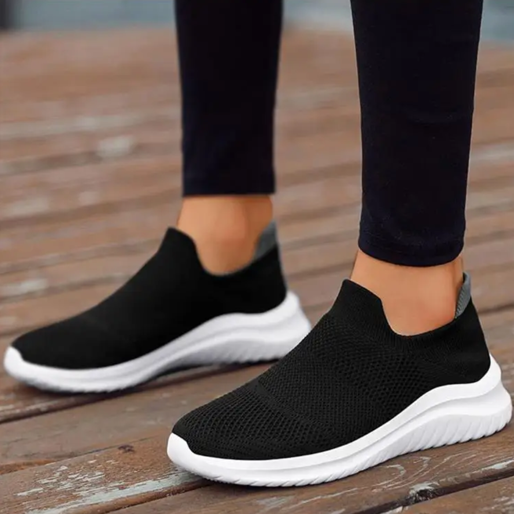 Levoire | Chaussures De Bureau Orthopédiques Confortables Noir et blanc