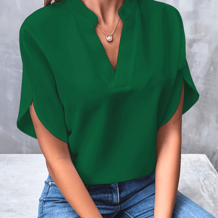 Levoire | Femmes Élégante Légère Blouse Décontractée & Confortable Vert
