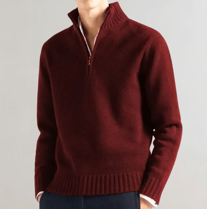 Levoire | Pull homme Élégant Pull à demi-zip Décontracté & Confortable Rot