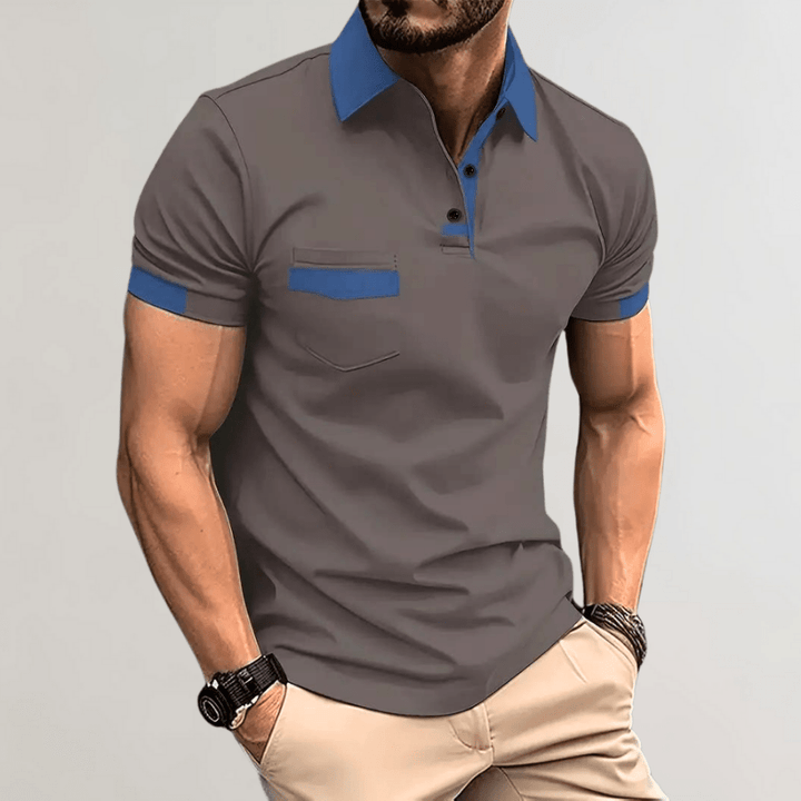 Levoire | Chemise Polo Tendance Homme Gris foncé