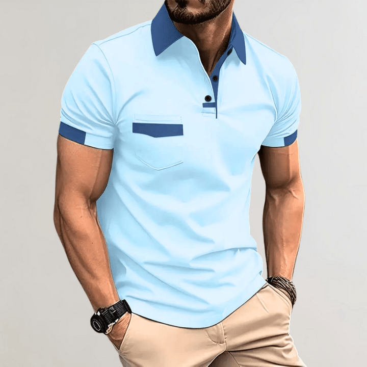 Levoire | Chemise Polo Tendance Homme Bleu ciel
