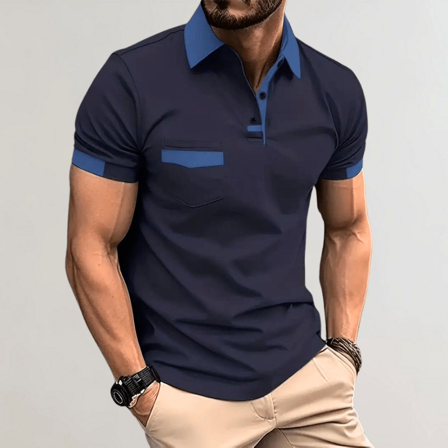 Levoire | Chemise Polo Tendance Homme Bleu marine