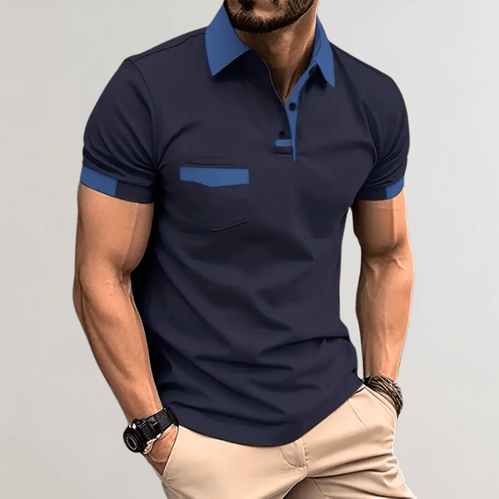 Levoire | Chemise Polo Tendance Homme Bleu marine