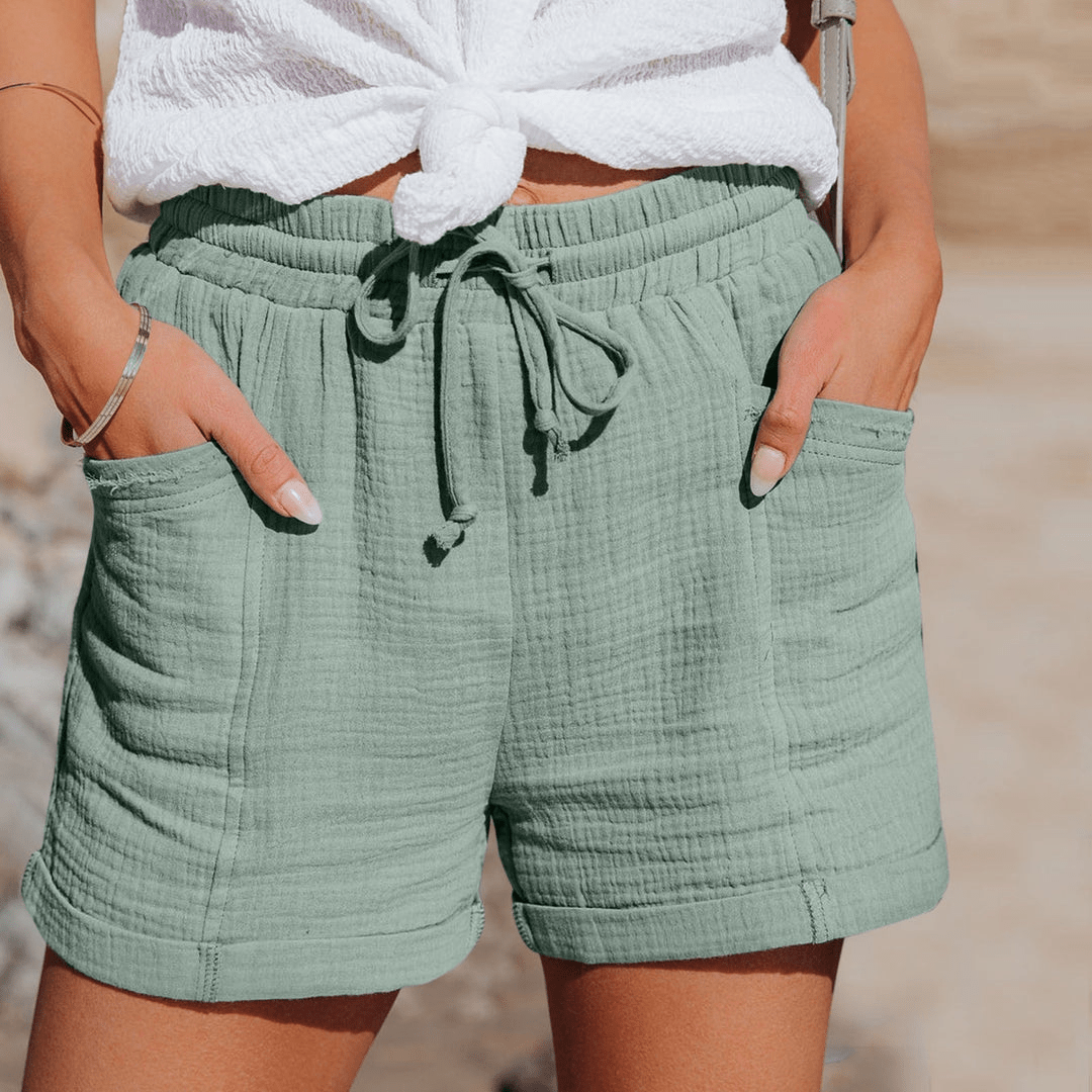 Levoire | Short Été Décontracté Femme Vert